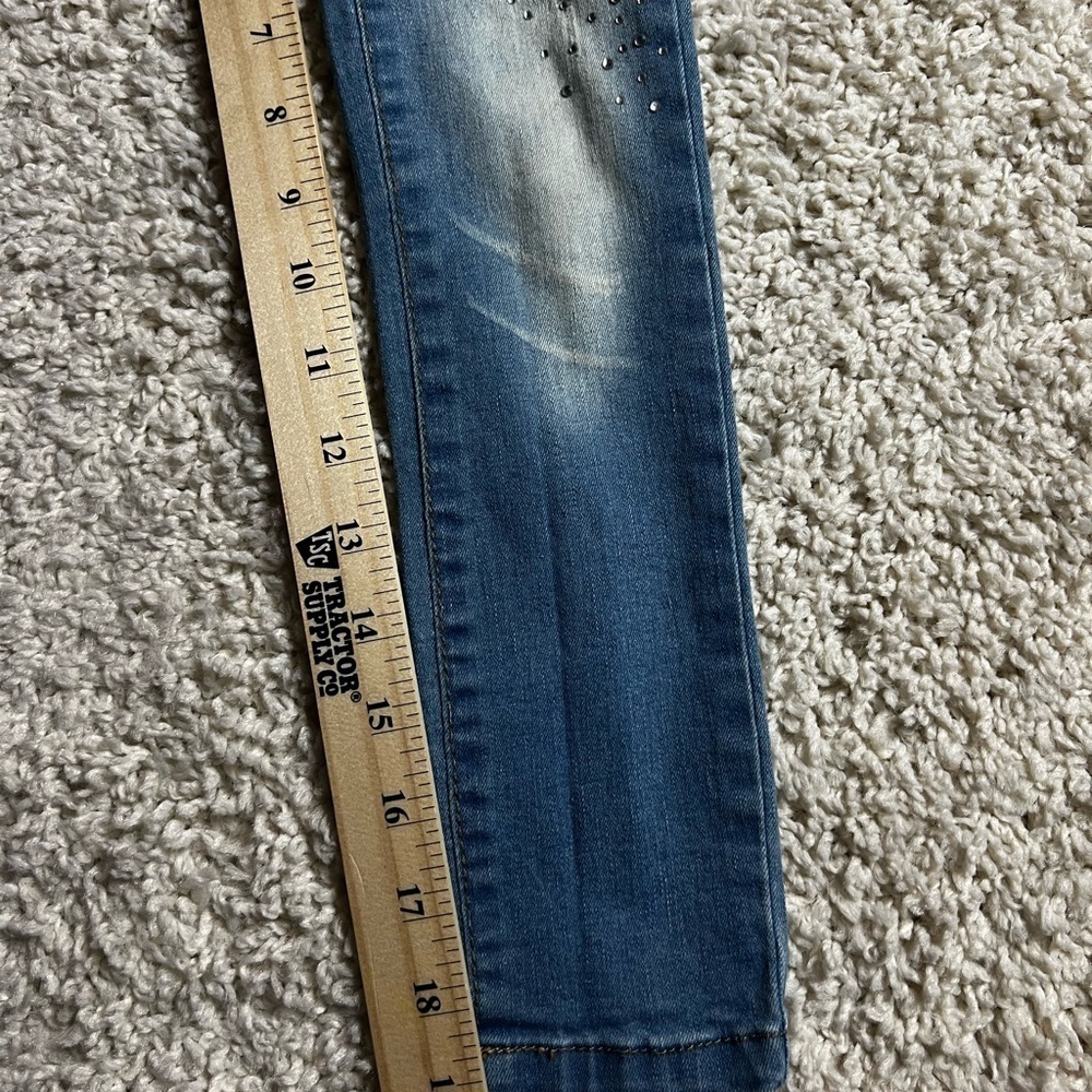 GIRLS MAE LI ROSE BEAUTIFUL SKINNY PULL ON JEANS SIZE 6X - Picture 5 of 16